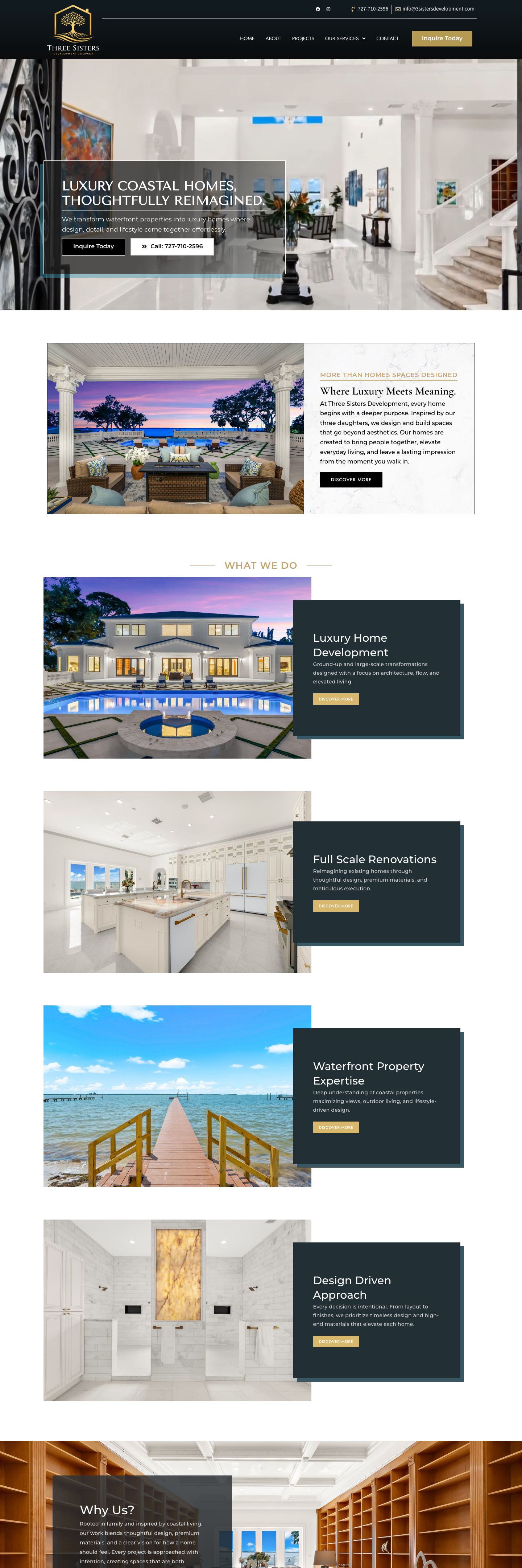 3 Sisters Development website by Inspirable